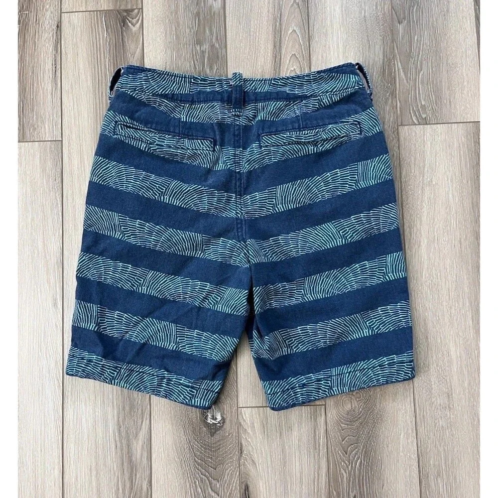 Hollister Mens 100% Cotton Blue Cali Longboard Fit Khaki Shorts Size 28” x 8”